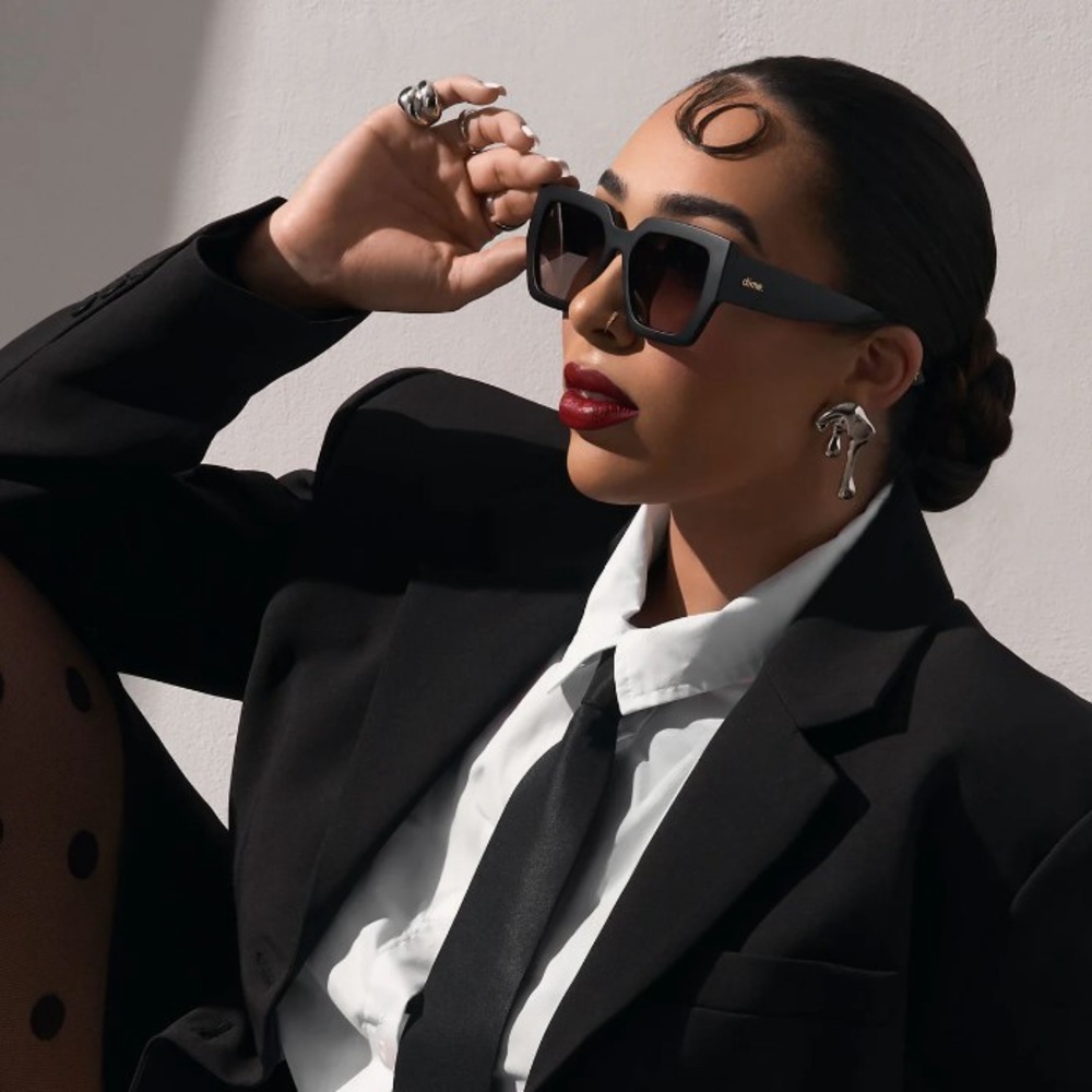 Dime Rissa G, She's a 10 Polarized Sunglasses- Matte Black